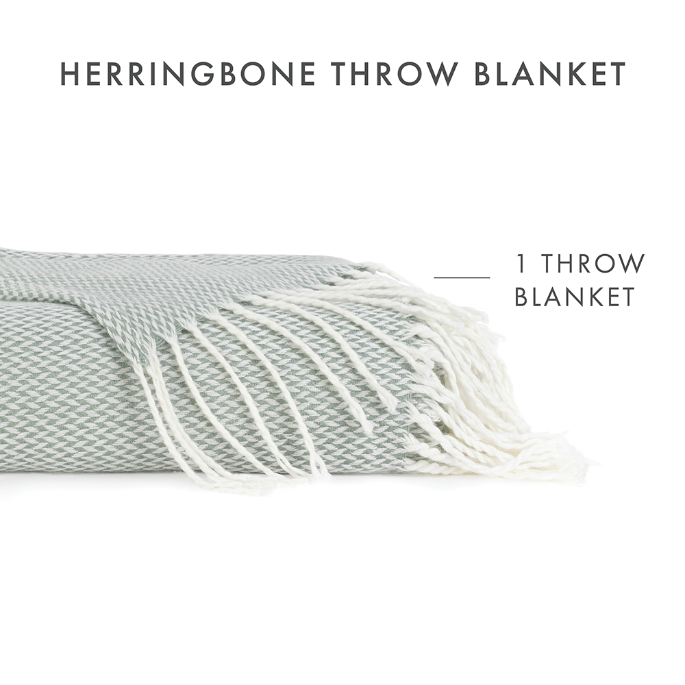 Herringbone Throw Blanket