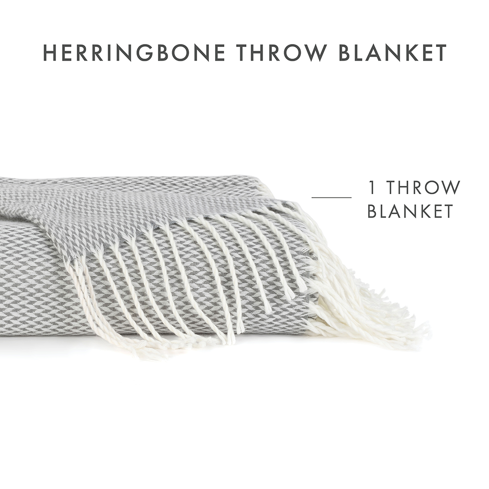 Herringbone Throw Blanket