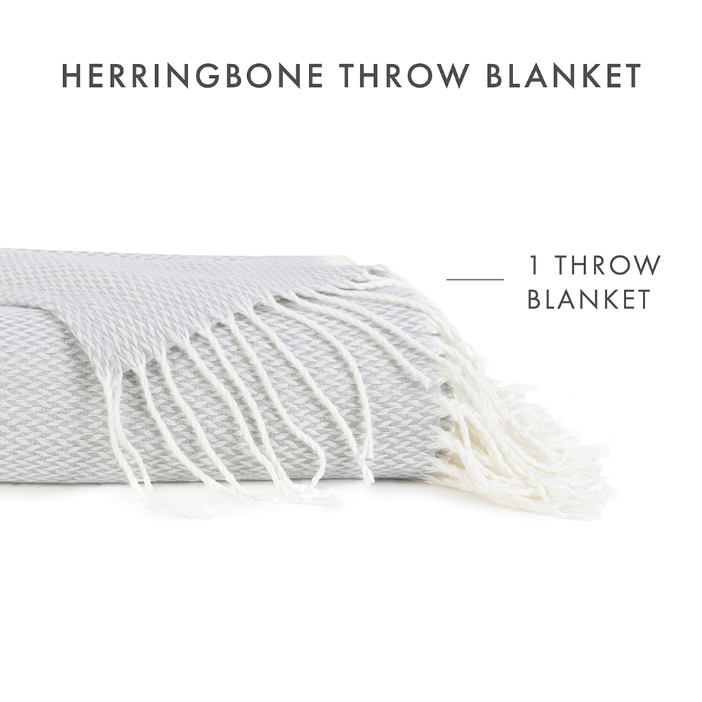 Herringbone Throw Blanket