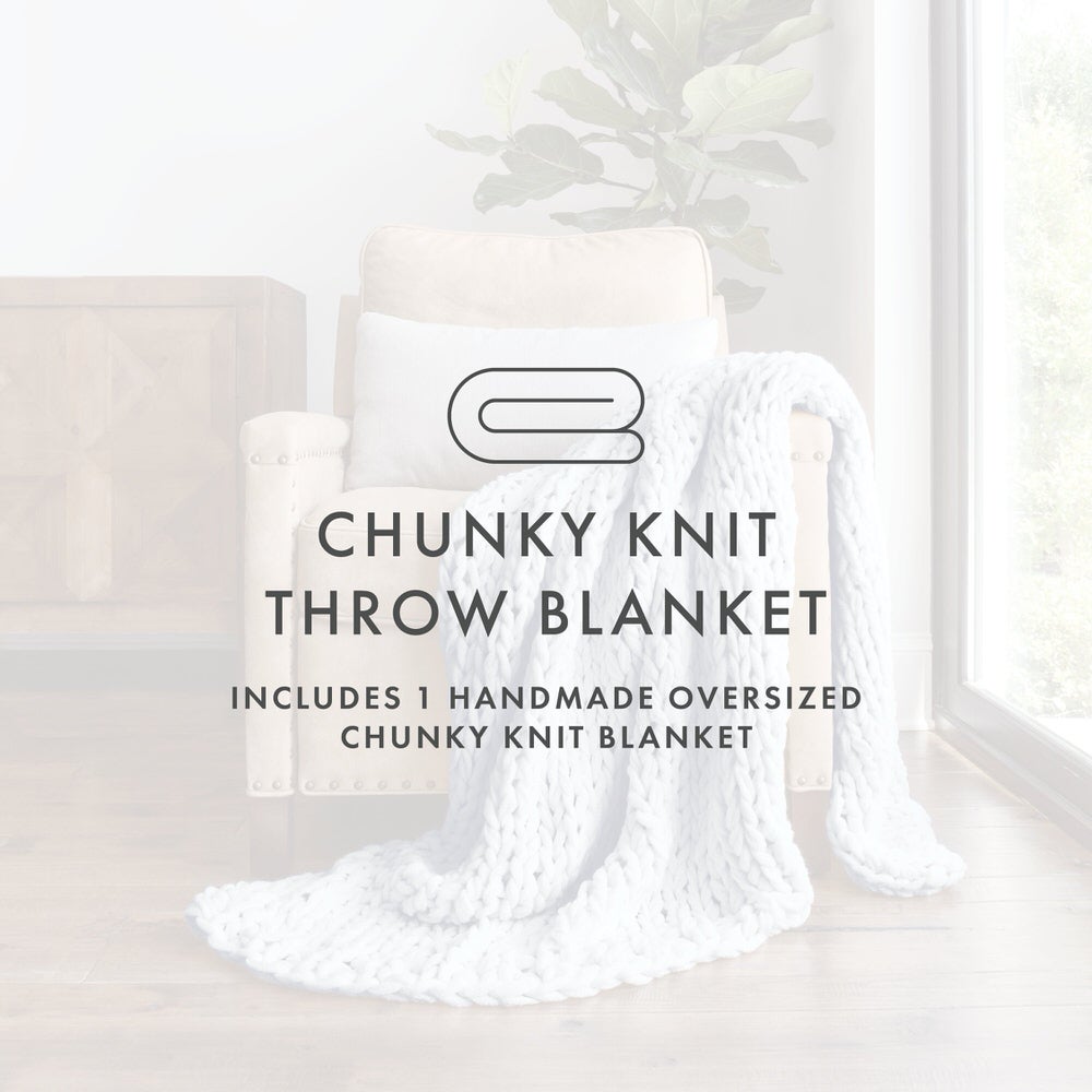 Oversized Chunky Knit Blanket