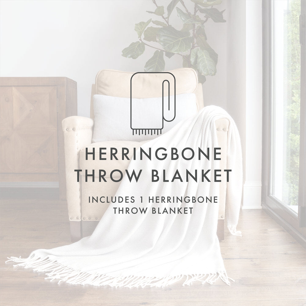 Herringbone Throw Blanket