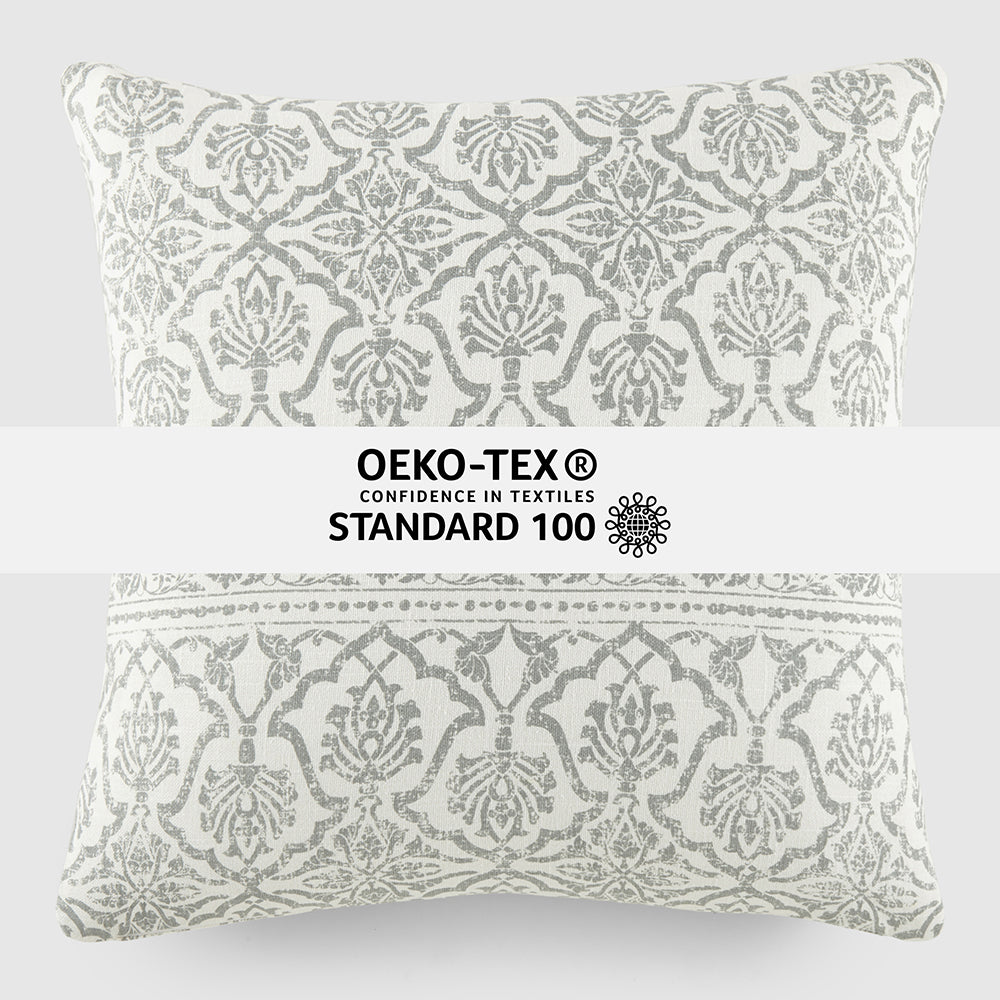 Antique Floral Décor Throw Pillow