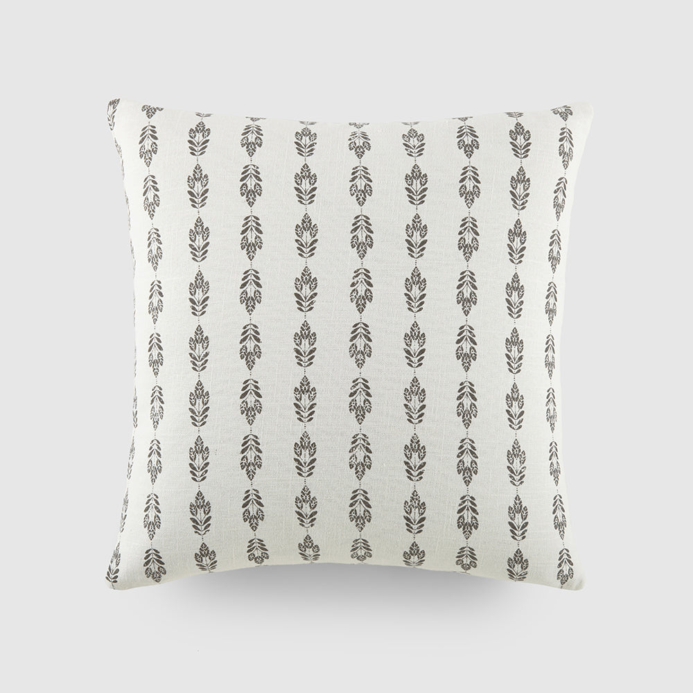 Folk Leaves Décor Throw Pillow