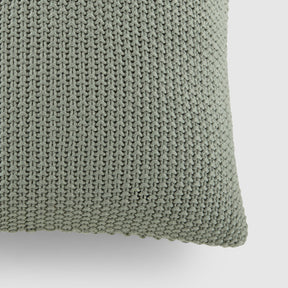 Seed Stitch Knit Throw Pillow Cover and Insert