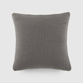 Seed Stitch Knit Throw Pillow Cover and Insert