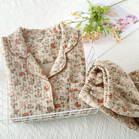 Rural Rose Air Cotton Loungewear Set