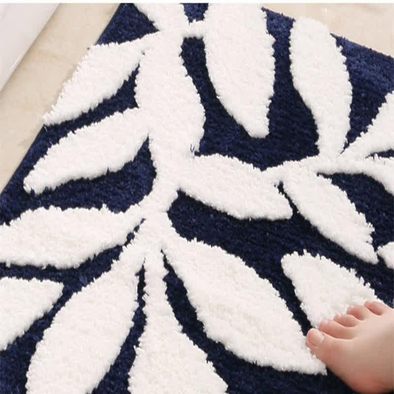 Leaf Pattern Soft Non-slip Bath Mat