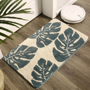 Leaves Print Anti-Slip Bathroom Rug