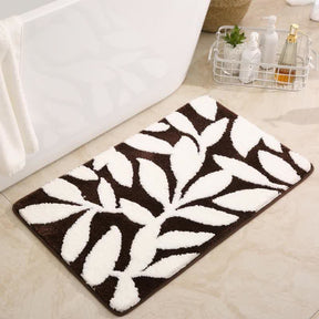 Leaf Pattern Soft Non-slip Bath Mat