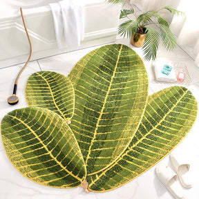 Green Banana Leaf Soft Door Rug