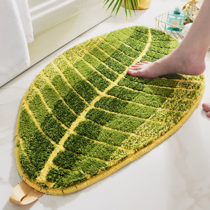 Green Banana Leaf Soft Door Rug