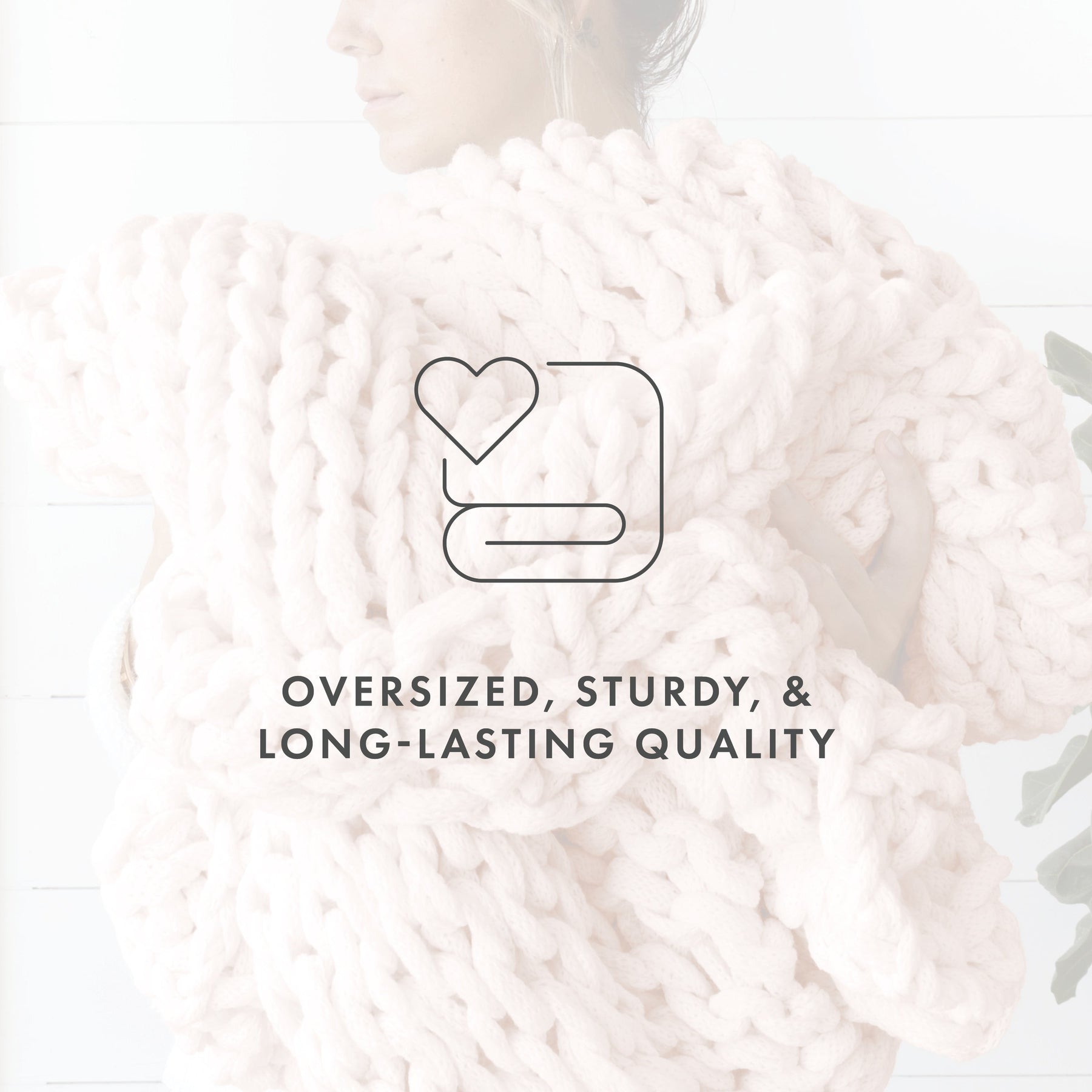 Oversized Chunky Knit Blanket