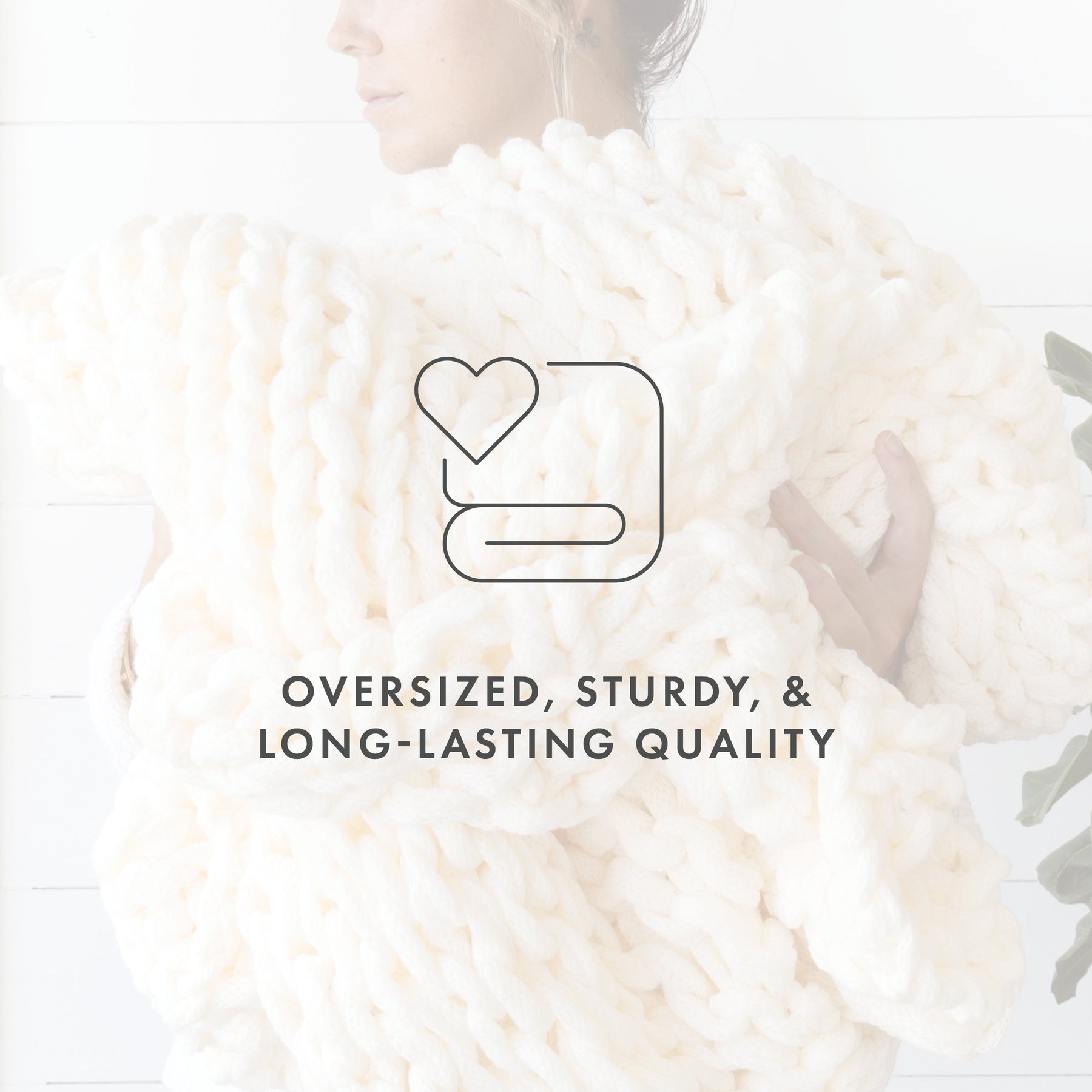 Oversized Chunky Knit Blanket