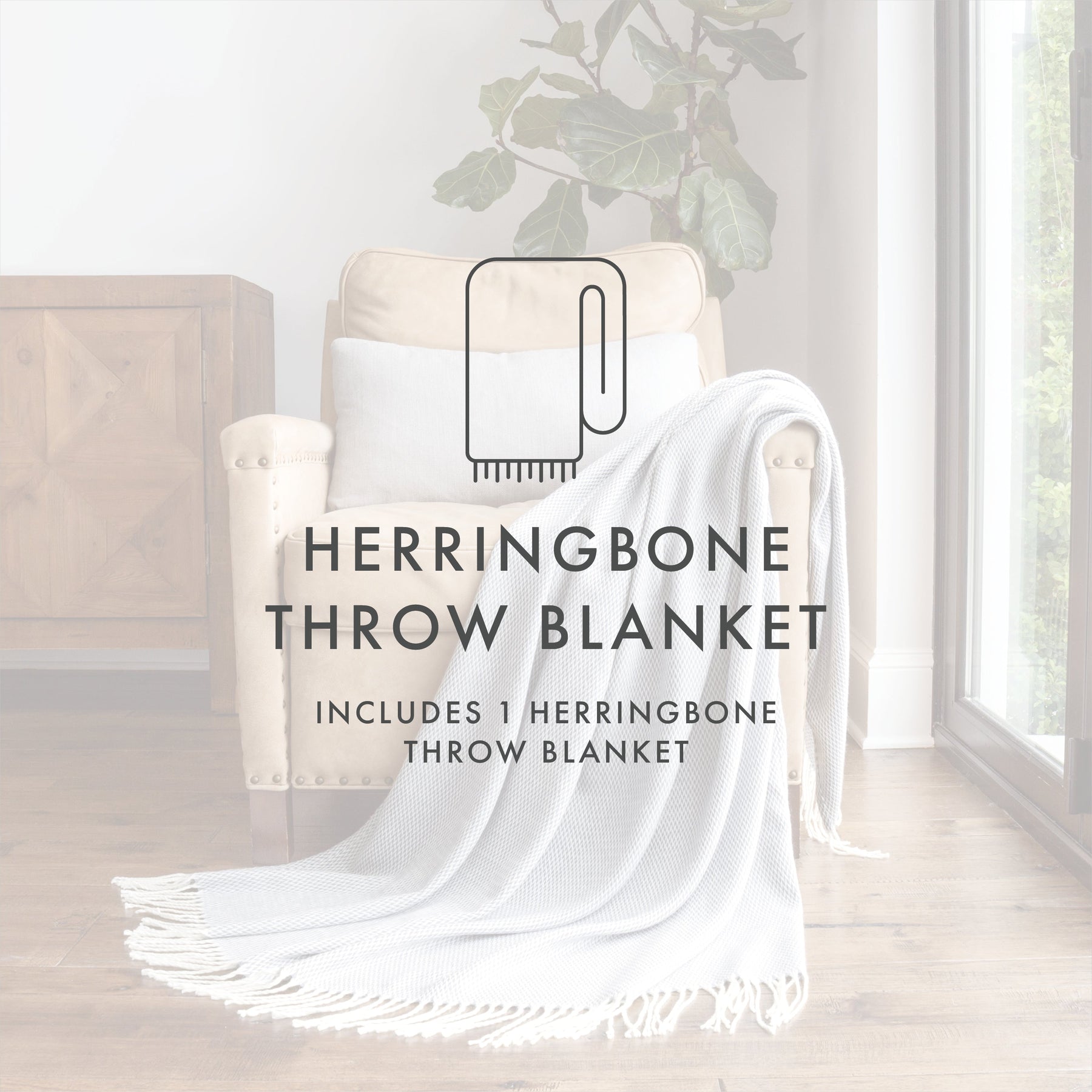 Herringbone Throw Blanket