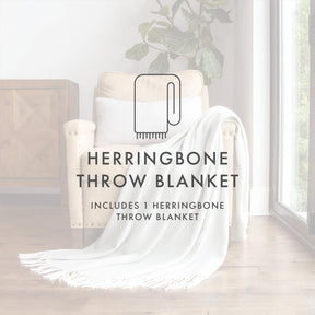 Herringbone Throw Blanket