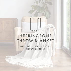 Herringbone Throw Blanket