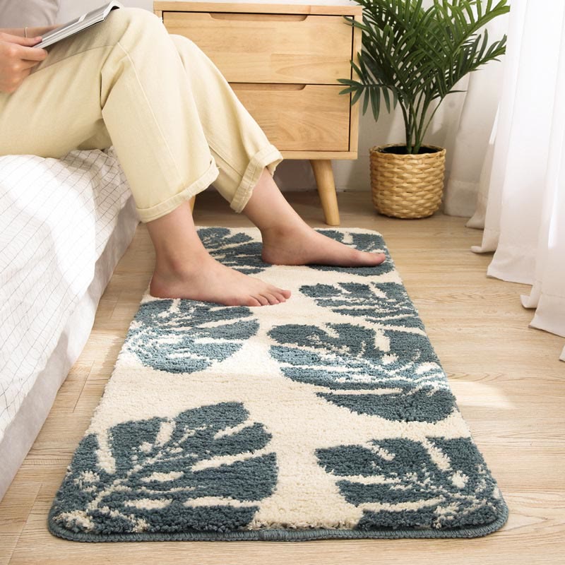 Leaves Print Anti-Slip Bathroom Rug