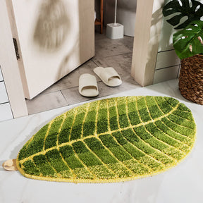 Green Banana Leaf Soft Door Rug