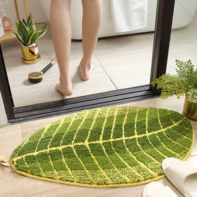 Green Banana Leaf Soft Door Rug