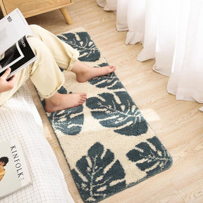 Leaves Print Anti-Slip Bathroom Rug