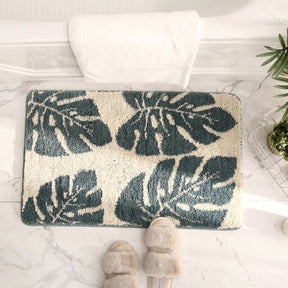 Leaves Print Anti-Slip Bathroom Rug