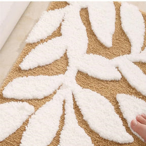 Leaf Pattern Soft Non-slip Bath Mat