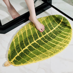 Green Banana Leaf Soft Door Rug