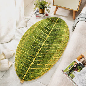 Green Banana Leaf Soft Door Rug