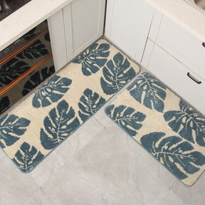 Leaves Print Anti-Slip Bathroom Rug