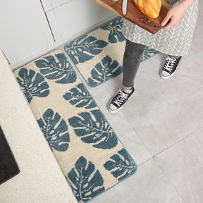 Leaves Print Anti-Slip Bathroom Rug