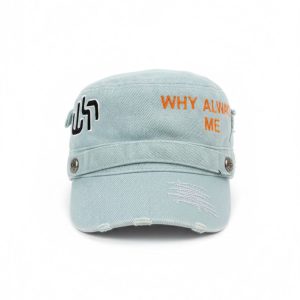 Home wesh why always me muted blue hat